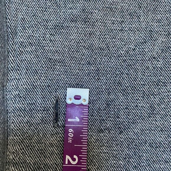 Hinge GrayWide Stripes and Draped Collar Kimono Jacket XS/S - Picture 8 of 9